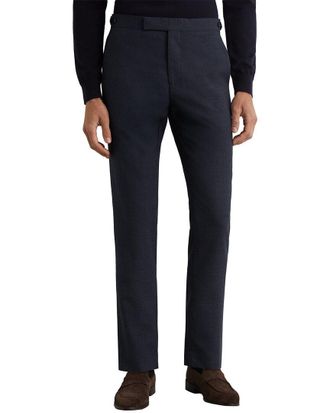 Reiss Fiber Textured Formal Wool Trouser