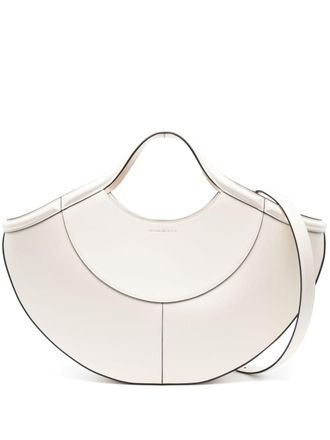 Alexander McQueen Cove leather tote bag - White