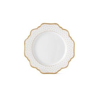 Anna Weatherley Simply Anna Antique Polka B&B Plate in White/gold at Nordstrom