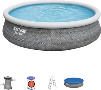 Bestway Piscina Redonda Fast Set Con Depuradora 457x107 12362 L 57372