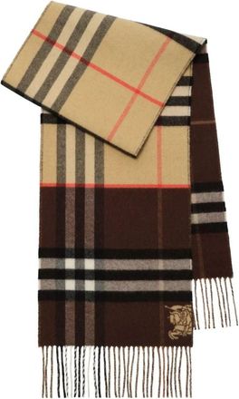 Burberry (WMNS) Burberry Check Cashmere Scarf Brown 8117705