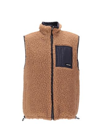 Miu Miu Light Brown Textured Mock Collar Jacket