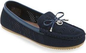 Gloria Vanderbilt Open Knit Bow Loafer in Navy at Nordstrom Rack, Size 7.5