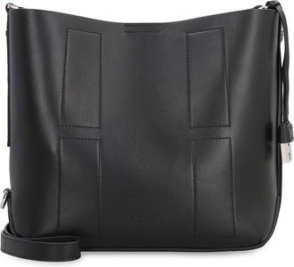 Hogan Womens Hocket Piccola Hobo Bag Black Calf Leather Shoulder