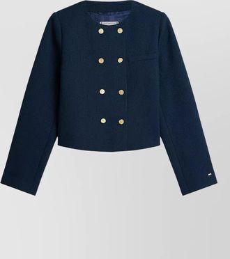 Tommy Hilfiger textured cropped jacket