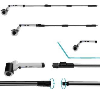OEM Cepillo De Limpieza El&eacute;ctrico, 2 Velocidades, Dise&ntilde;o Impermeable, Color Blanco