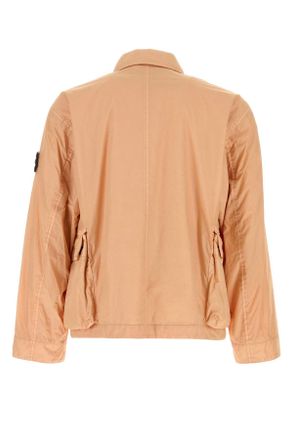 Stone Island Mens Salmon Nylon Jacket Plasterpink Giubbini