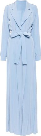 Saiid Kobeisy Crepe-Texture Belted Jumpsuit