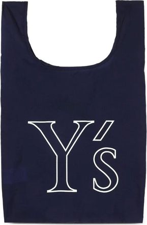 Yohji Yamamoto mini logo tote bag - women - Fabric - One Size - Blue