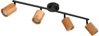 Lindby Ceiling Lightdimmable Stralino made of Wood for Hallway