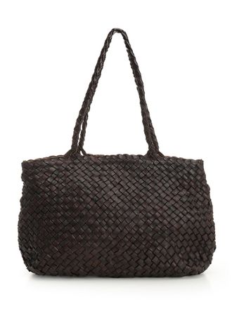 Dragon Diffusion Vintage Mesh Tote Bag Shoulder Bags Marrone-Donna