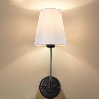 OEM Espejo De Ba&ntilde;o Retro Con Forma De T&uacute;nel De Viento, L&aacute;mpara De Cabecera, Aplique De Pared De Tela De 110 V, Cabezal &Uacute;nico