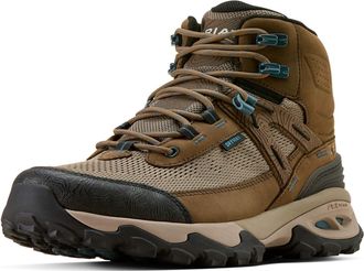 Ariat Womens Traverse Mid Waterproof Hiking Boots in Brown Bark, B Medium Width, Size 8.5, by Ariat