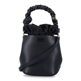 Ganni Black Mini Bou Bucket Bag