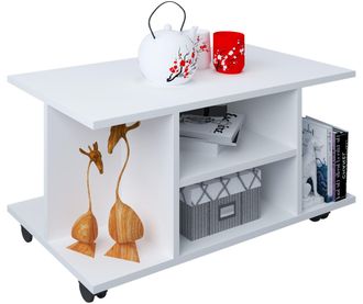 ebuy24 Ebuy24 - Mesa De Centro De Madera Vcm Mesa De Sof&aacute; Con Suficiente Espacio De Almacenamiento Dimensiones Aprox. Al. 40 X An. 80 X P. 40 Cm Mesa De Sal&oacute;