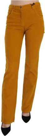 Costume National High Waist Straight Trouser Trousers - female - Costume National - Straight Trousers - Orange - W26 - Trousers