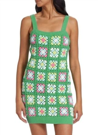 Design History Crochet Mini Dress In Margarita Combo