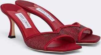 Jimmy Choo London Skye crystal-embellished mules
