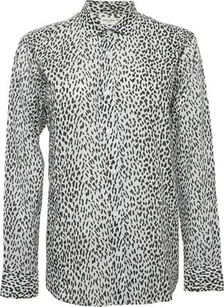 Saint Laurent Overhemd met print - Wit