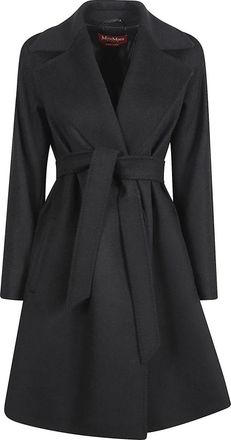 Max Mara Dames, Mantels, Zwart, Maat: 2XS Wol