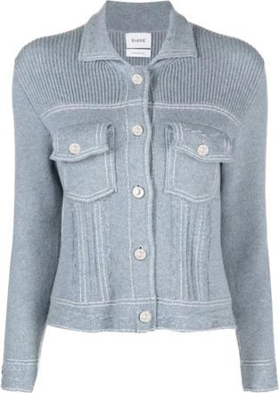 Barrie Cardigan Vauero - Dames - Cashmere truien - Blauw - XS - Kasjmier - Truien & Vesten
