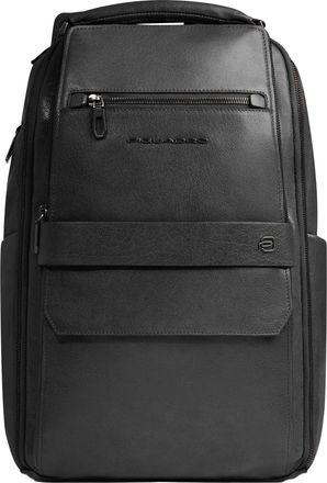 Piquadro Black Zaino Porta Pc Structured Backpack