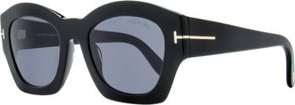Tom Ford Womens Guilliana Sunglasses TF1083 01A Black 52mm