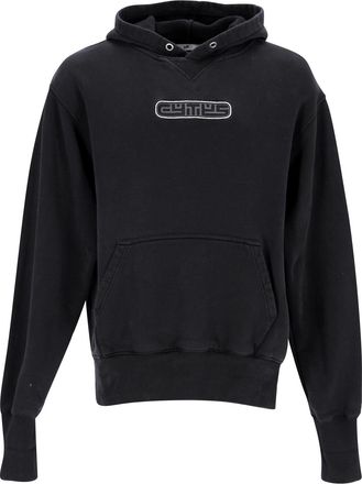 Eytys Lewis hoodie met logo-patch in zwart biologisch katoen