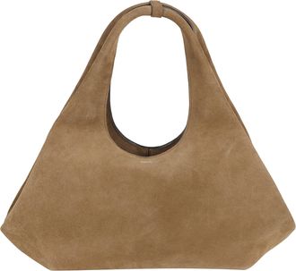 Coperni Brown Folded Bag Suede Leather Shoulder Bag