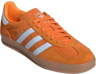 adidas Gazelle Indoor Sneaker in Orange/Crystal Sky at Nordstrom, Size 10.5