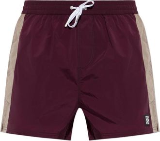 Dsquared2 Logo Zwemshorts - Heren - Strandmode - Rood - 2XL - Badmode