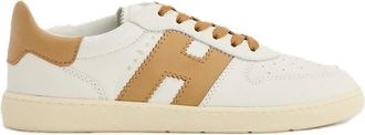Hogan Low-Top Sneakers With Tan Accents And Perforated Design