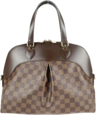 Louis Vuitton Tweedehands Canvas Louis Vuitton tassen - Dames - Vintage Handtas - Bruin - ONE Size - Vintage