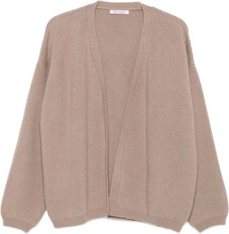 Liska balloon-sleeve cardigan - Neutrals