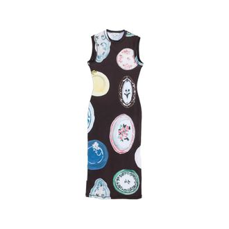 Stine Goya Midi Dresses, female, Multicolor, Size: XS/S Stocking Jersey Elastic Tank