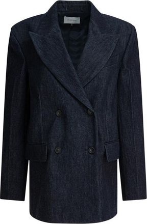 Sportmax Runway Comfort-fit Denim Blazer - Dames - Blazers - Blauw - S - Denim - Jassen