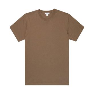 Sunspel Heren, Tops, Bruin, Maat: 2XL