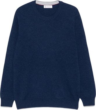 Brunello Cucinelli Maglione in cashmere - Blu
