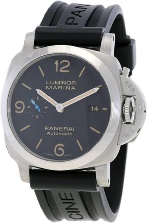 Officine Panerai Pre-owned Panerai Luminor Marina 1950 Automatic Black Dial Mens Watch PAM01312