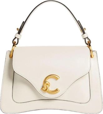 Coccinelle C-Me Gusset Bag - Dames - Handtassen - Wit - ONE Size - Katoen - Tassen