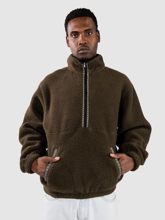 Rhythm Sherpa Half-Zip Fleece Pullover gr&uuml;n