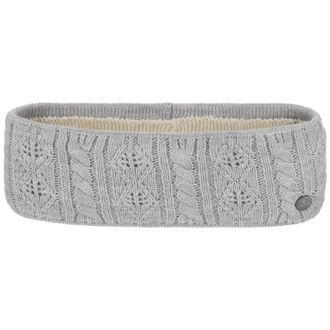 Lierys Scally Headband Knitted Ear Warmer Cable Pattern Unicolor Made in Germany Women Autumn Winter Light Grey
