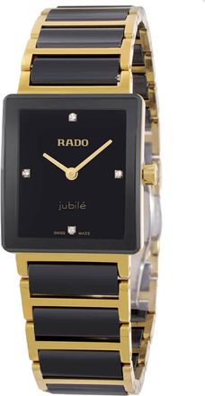 Rado Integral Quartz Diamond Black Dial Ladies Watch R20252702