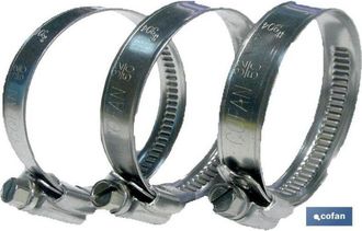 cofan Cofan Abrazadera Inox A-2 Banda 9mm 10-16 Caja 100 Unid., Abrazaderas Met&aacute;licas Inox A-2 - Contienen Enganche De Rosca Incorporado, No Contienen Canto