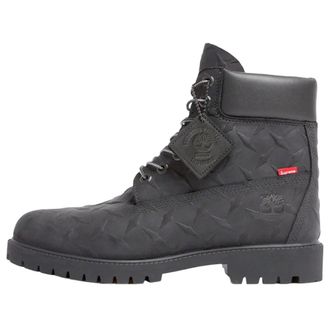 Timberland x Supreme Diamond Plate 6 Inch Premium Waterproof Boot Black - 23FW TB0A6DE1-001