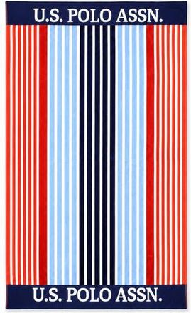 U.S.Polo Association Port Stripe Jacquard Beach Towel in Vero Stripe at Nordstrom Rack