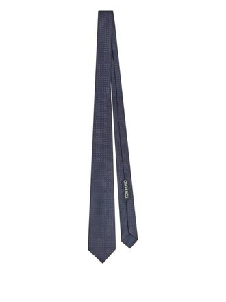 Tom Ford polka dot tie - Blauw