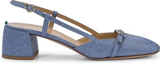 A.Bocca Flat Sandalen - Dames - Pumps - Blauw - 38 EU - Schoenen