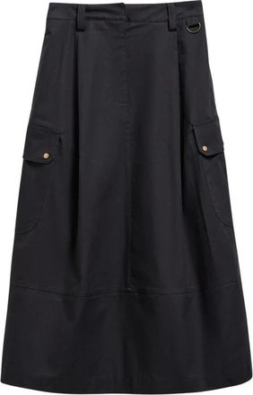 Barbour Gonna Midi Carly - - Skirts - Donna - Nero - L