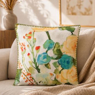 KASANOVA Cuscino divano 45x45 cm fiori acquerello